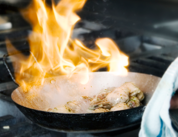 Flaming Pan